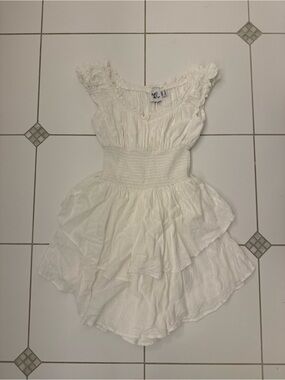 Princess Polly white ruffle romper
